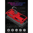 For Xiaomi Mi 10T Pro 5G Shockproof TPU + PC Protective Case with 360 Degree Rotating Holder(Red)