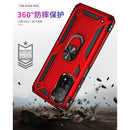 For Xiaomi Mi 10T Pro 5G Shockproof TPU + PC Protective Case with 360 Degree Rotating Holder(Red)