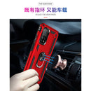 For Xiaomi Mi 10T Pro 5G Shockproof TPU + PC Protective Case with 360 Degree Rotating Holder(Red)