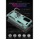 For Xiaomi Mi 10T Pro 5G Shockproof TPU + PC Protective Case with 360 Degree Rotating Holder(Dark Green)