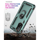 For Xiaomi Mi 10T Pro 5G Shockproof TPU + PC Protective Case with 360 Degree Rotating Holder(Dark Green)