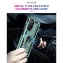 For Xiaomi Mi 10T Pro 5G Shockproof TPU + PC Protective Case with 360 Degree Rotating Holder(Dark Green)