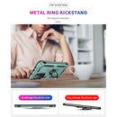 For Xiaomi Mi 10T Pro 5G Shockproof TPU + PC Protective Case with 360 Degree Rotating Holder(Dark Green)