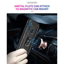 For Motorola Moto One Fusion Plus Shockproof TPU + PC Protective Case with 360 Degree Rotating Holder(Black)