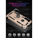 For Motorola Moto One Fusion Plus Shockproof TPU + PC Protective Case with 360 Degree Rotating Holder(Gold)