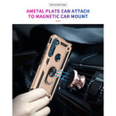 For Motorola Moto One Fusion Plus Shockproof TPU + PC Protective Case with 360 Degree Rotating Holder(Gold)