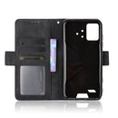 For UMIDIGI Bison Wallet Style Skin Feel Calf Pattern Leather Case with Separate Card Slot(Black)