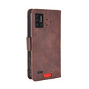 For UMIDIGI Bison Wallet Style Skin Feel Calf Pattern Leather Case with Separate Card Slot(Brown)