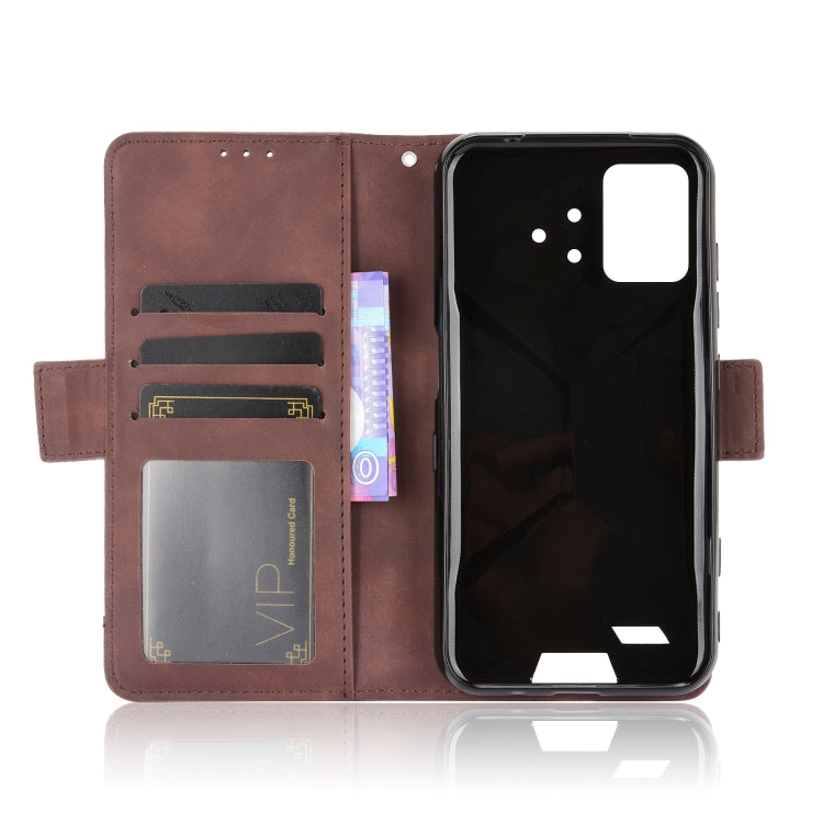 For UMIDIGI Bison Wallet Style Skin Feel Calf Pattern Leather Case with Separate Card Slot(Brown)