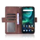 For UMIDIGI Bison Wallet Style Skin Feel Calf Pattern Leather Case with Separate Card Slot(Brown)