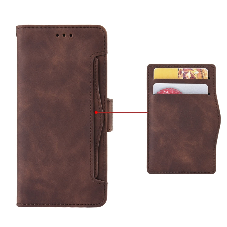 For UMIDIGI Bison Wallet Style Skin Feel Calf Pattern Leather Case with Separate Card Slot(Brown)
