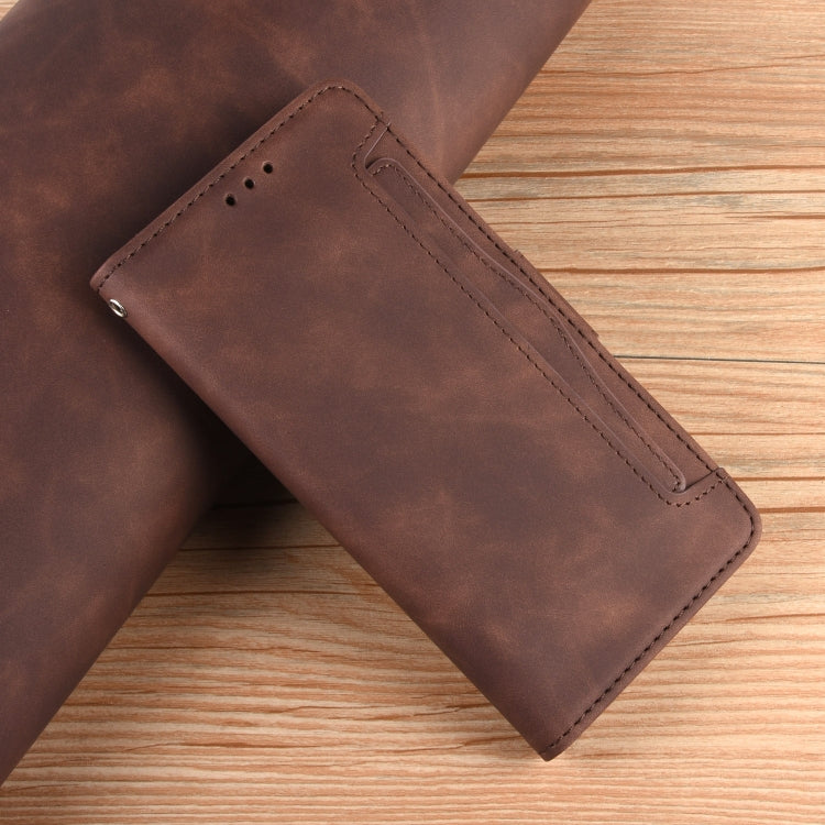 For UMIDIGI Bison Wallet Style Skin Feel Calf Pattern Leather Case with Separate Card Slot(Brown)