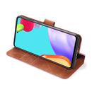 For samsung Galaxy A52 5G / 4G DG.MING Retro Oil Side Horizontal Flip Leather Case with Holder & Card Slots & Wallet(Brown)
