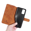 For samsung Galaxy A52 5G / 4G DG.MING Retro Oil Side Horizontal Flip Leather Case with Holder & Card Slots & Wallet(Brown)