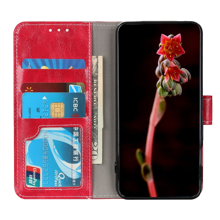 For OnePlus 9 Pro Retro Crazy Horse Texture Horizontal Flip Leather Case with Holder & Card Slots & Photo Frame & Wallet(Red)