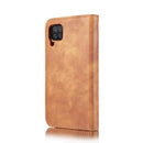 For Samsung Galaxy A12 DG.MING Crazy Horse Texture Flip Detachable Magnetic Leather Case with Holder & Card Slots & Wallet(Brown)