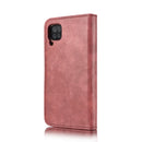 For Samsung Galaxy A12 DG.MING Crazy Horse Texture Flip Detachable Magnetic Leather Case with Holder & Card Slots & Wallet(Red)