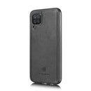 For Samsung Galaxy A12 DG.MING Crazy Horse Texture Flip Detachable Magnetic Leather Case with Holder & Card Slots & Wallet(Black)