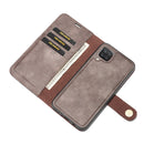 For Samsung Galaxy A12 DG.MING Crazy Horse Texture Flip Detachable Magnetic Leather Case with Holder & Card Slots & Wallet(Grey)