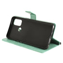 For OPPO A53 (2020) / A53s / A33 (2020) / A32 3D Butterflies Embossing Pattern Horizontal Flip Leather Case with Holder & Card Slot & Wallet(Green)