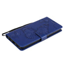 For OPPO A53 (2020) / A53s / A33 (2020) / A32 3D Butterflies Embossing Pattern Horizontal Flip Leather Case with Holder & Card Slot & Wallet(Blue)