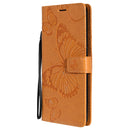 For OPPO A53 (2020) / A53s / A33 (2020) / A32 3D Butterflies Embossing Pattern Horizontal Flip Leather Case with Holder & Card Slot & Wallet(Yellow)
