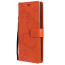 For OPPO A53 (2020) / A53s / A33 (2020) / A32 3D Butterflies Embossing Pattern Horizontal Flip Leather Case with Holder & Card Slot & Wallet(Orange)