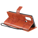 For OPPO A53 (2020) / A53s / A33 (2020) / A32 3D Butterflies Embossing Pattern Horizontal Flip Leather Case with Holder & Card Slot & Wallet(Orange)