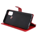 For OPPO A53 (2020) / A53s / A33 (2020) / A32 3D Butterflies Embossing Pattern Horizontal Flip Leather Case with Holder & Card Slot & Wallet(Red)