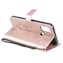 For OPPO A53 (2020) / A53s / A33 (2020) / A32 3D Butterflies Embossing Pattern Horizontal Flip Leather Case with Holder & Card Slot & Wallet(Rose Gold)