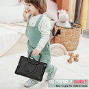 Contrast Color Shockproof Robot Silicone + PC Case with Wristband Holder For iPad 10.2 2021 / 2020 / 2019(Black)