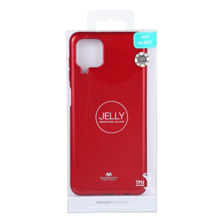 For Samsung Galaxy A12 GOOSPERY JELLY Full Coverage Soft Case(Red)