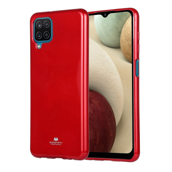 For Samsung Galaxy A12 GOOSPERY JELLY Full Coverage Soft Case(Red)