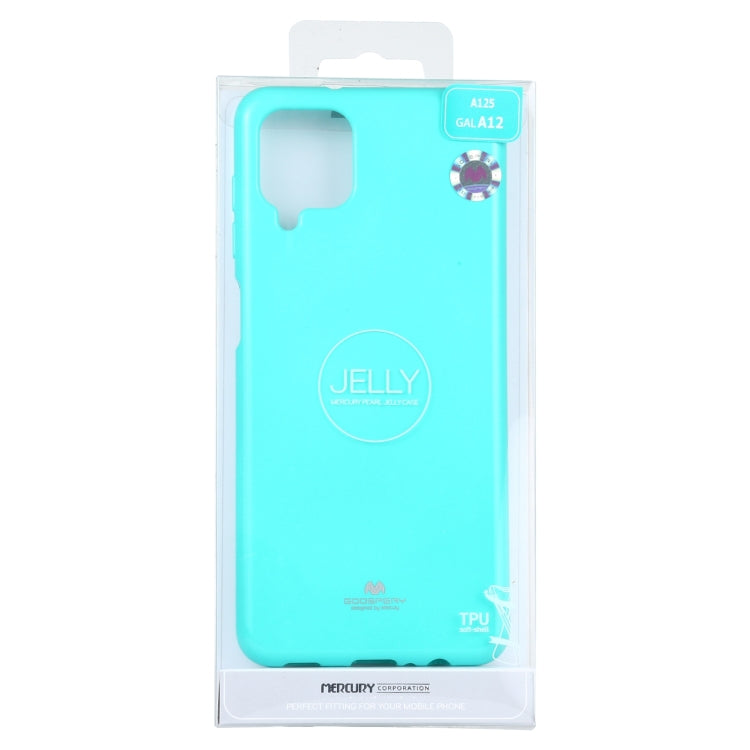 For Samsung Galaxy A12 GOOSPERY JELLY Full Coverage Soft Case(Mint Green)