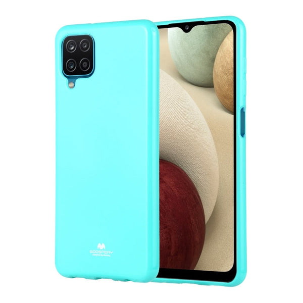 For Samsung Galaxy A12 GOOSPERY JELLY Full Coverage Soft Case(Mint Green)