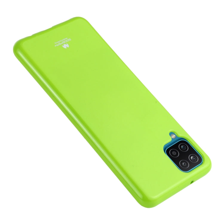 For Samsung Galaxy A12 GOOSPERY JELLY Full Coverage Soft Case(Green)