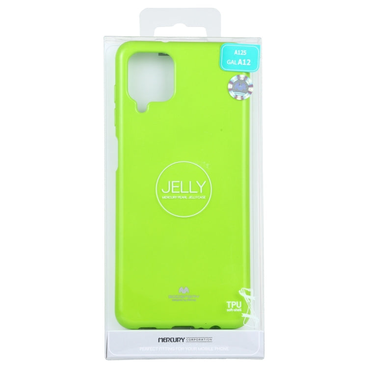 For Samsung Galaxy A12 GOOSPERY JELLY Full Coverage Soft Case(Green)