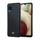 For Samsung Galaxy A12 GOOSPERY JELLY Full Coverage Soft Case(Black)