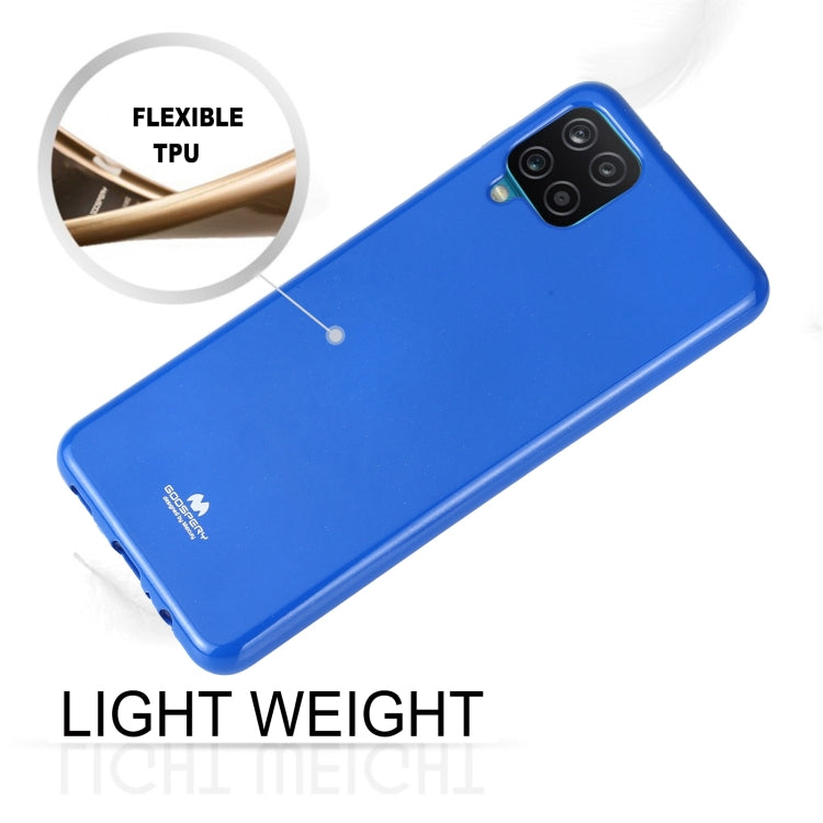 For Samsung Galaxy A12 GOOSPERY JELLY Full Coverage Soft Case(Gold)