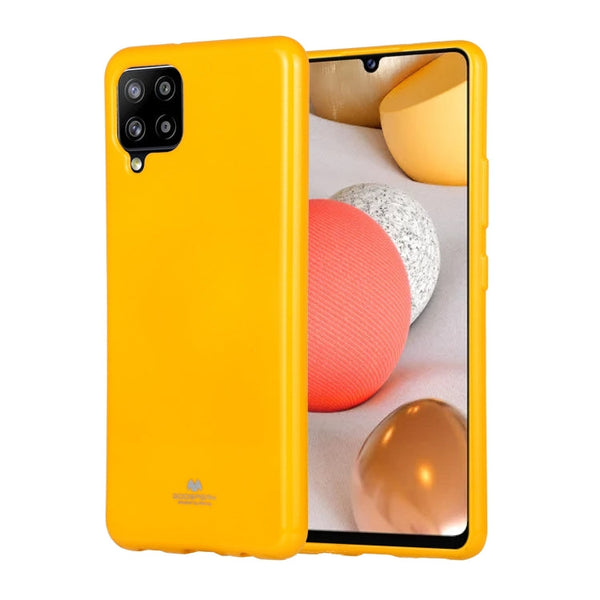 For Samsung Galaxy A42 GOOSPERY JELLY Full Coverage Soft Case(Yellow)