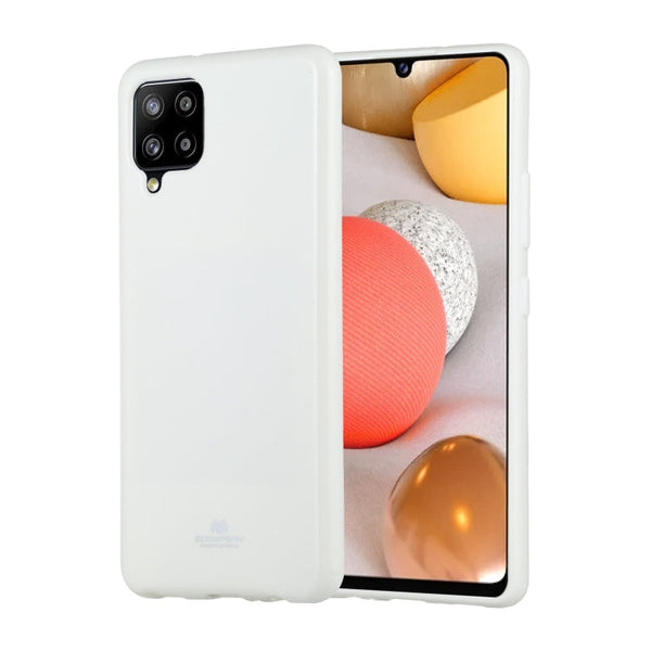 For Samsung Galaxy A42 GOOSPERY JELLY Full Coverage Soft Case(White)