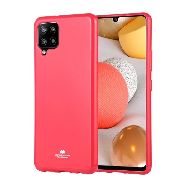 For Samsung Galaxy A42 GOOSPERY JELLY Full Coverage Soft Case(Rose Red)