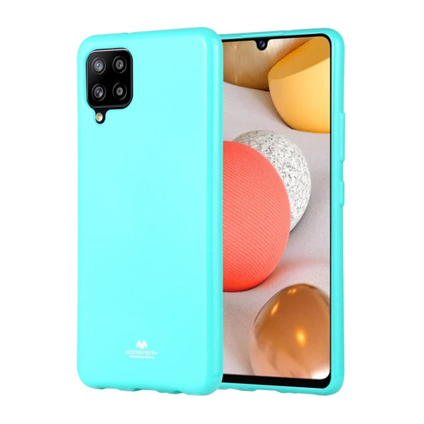 For Samsung Galaxy A42 GOOSPERY JELLY Full Coverage Soft Case(Mint Green)