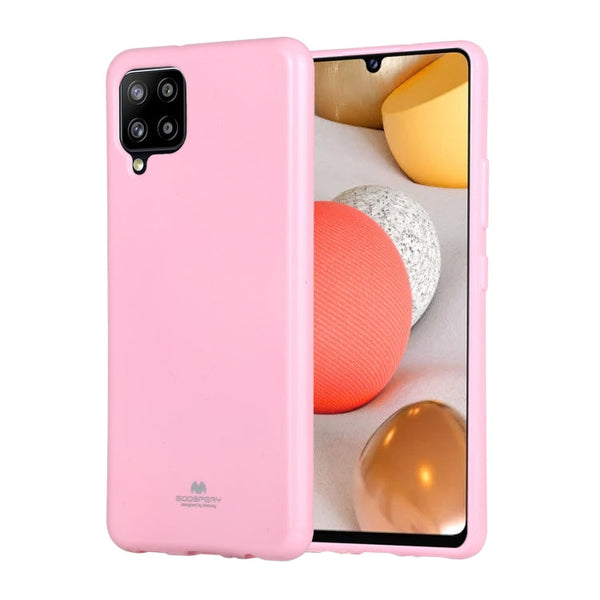 For Samsung Galaxy A42 GOOSPERY JELLY Full Coverage Soft Case(Pink)
