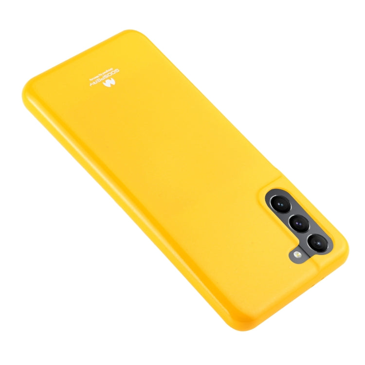 For Samsung Galaxy S21 5G GOOSPERY JELLY Full Coverage Soft Case(Yellow)