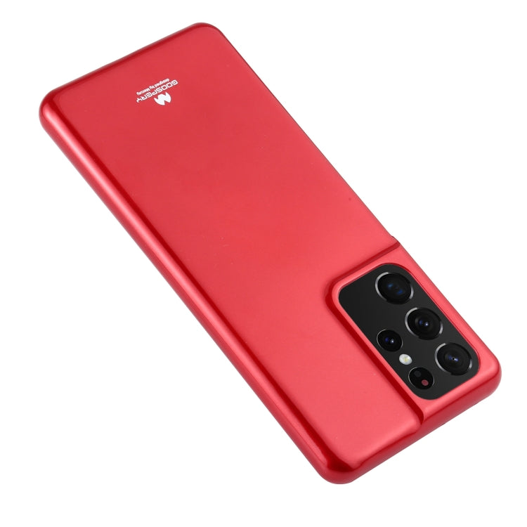 For Samsung Galaxy S21 Ultra 5G GOOSPERY JELLY Full Coverage Soft Case(Red)