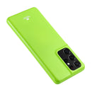 For Samsung Galaxy S21 Ultra 5G GOOSPERY JELLY Full Coverage Soft Case(Green)