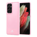 For Samsung Galaxy S21 Ultra 5G GOOSPERY JELLY Full Coverage Soft Case(Pink)
