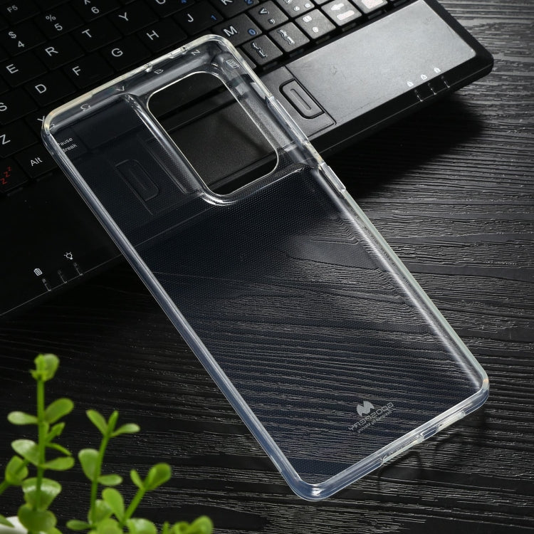 For Samsung Galaxy S21 Ultra 5G GOOSPERY JELLY Full Coverage Soft Case(Transparent)