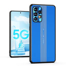 For Samsung Galaxy A52 5G Jianfeng Series TPU+ Metal Shockproof Protective Case(Blue)